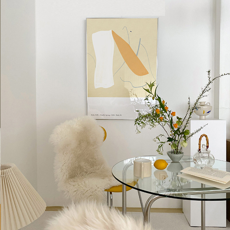 hailyhills韩系ins风装饰画莫兰迪挂画北欧现代小众艺术落地画