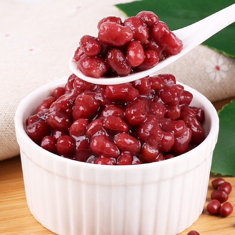 930g糖纳红豆罐头蜜豆熟即甜品新品奶茶专用红豆