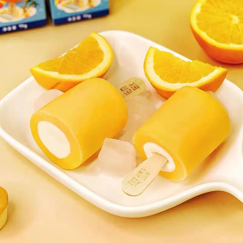 奥雪大冰桶夏威夷两吃甜橙牛奶味白葡萄冰棍冰淇淋冰淇淋