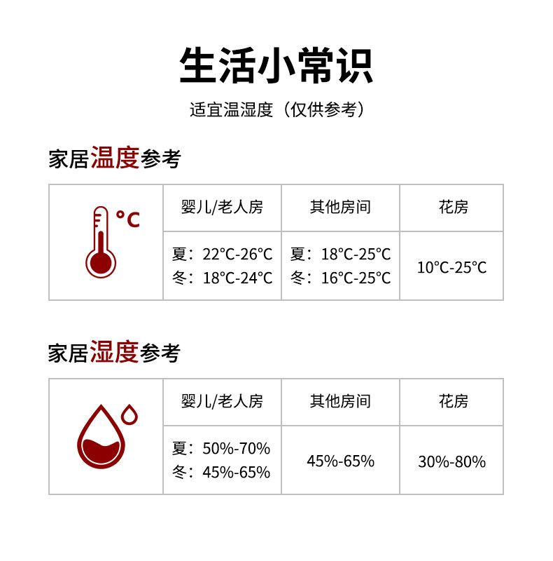 得力室内温湿度湿度计家用可悬挂煤油温度计湿度检测温湿度计