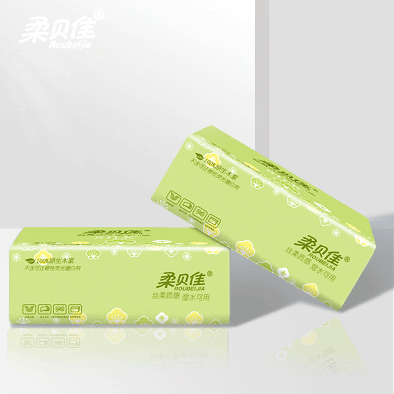 柔贝佳抽纸细韧面巾纸整箱家用卫生卫生纸纸巾实惠抽纸