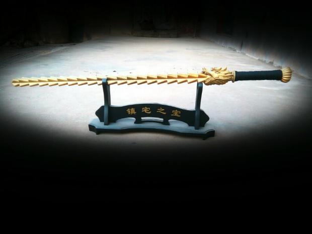 仿古双鞭双锏纯铜龙头鞭锏影视道具武术用品十八件秦琼尉迟恭包邮