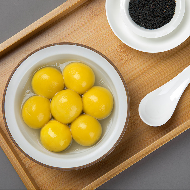 网红爆款无添加大黄营养榴莲汤圆元宵粘牙久煮汤圆