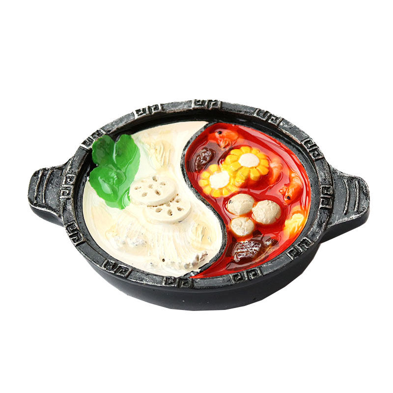 火锅冰箱四川成都正宗九宫格老火鸳鸯加多配菜仿真文化创意冰箱贴