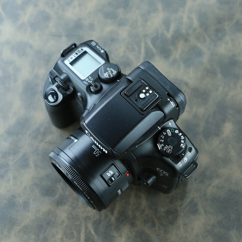 canon佳能eos7全自动胶片相机50mm18旁轴相机