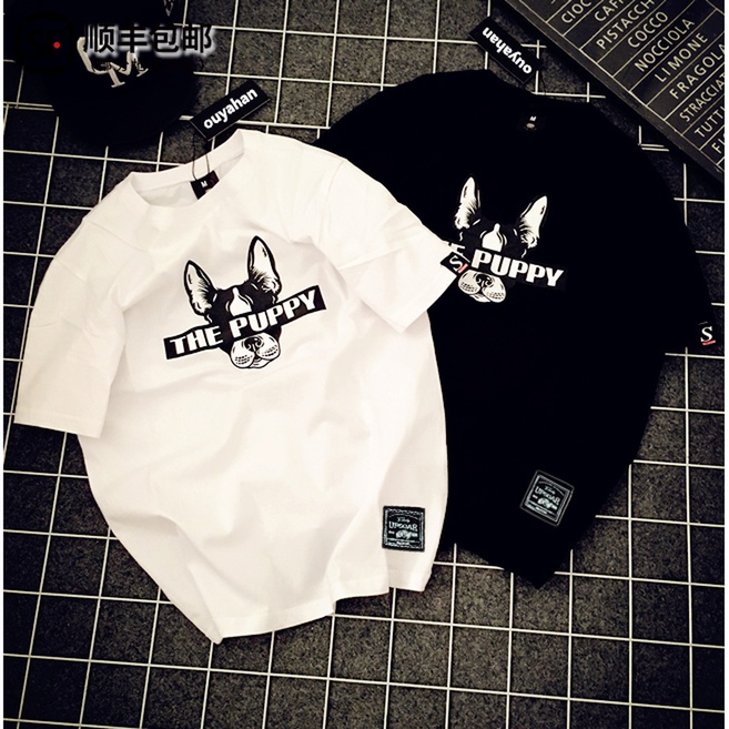 香港潮牌代购夏季新款印花短袖卡通T恤男女情侣宽松纯棉上衣半袖