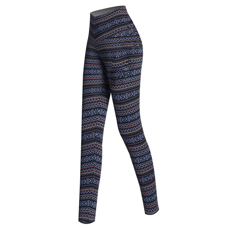 羊老大棉裤女正品羊毛蚕丝打底裤冬高腰修身加厚保暖棉裤wk7204