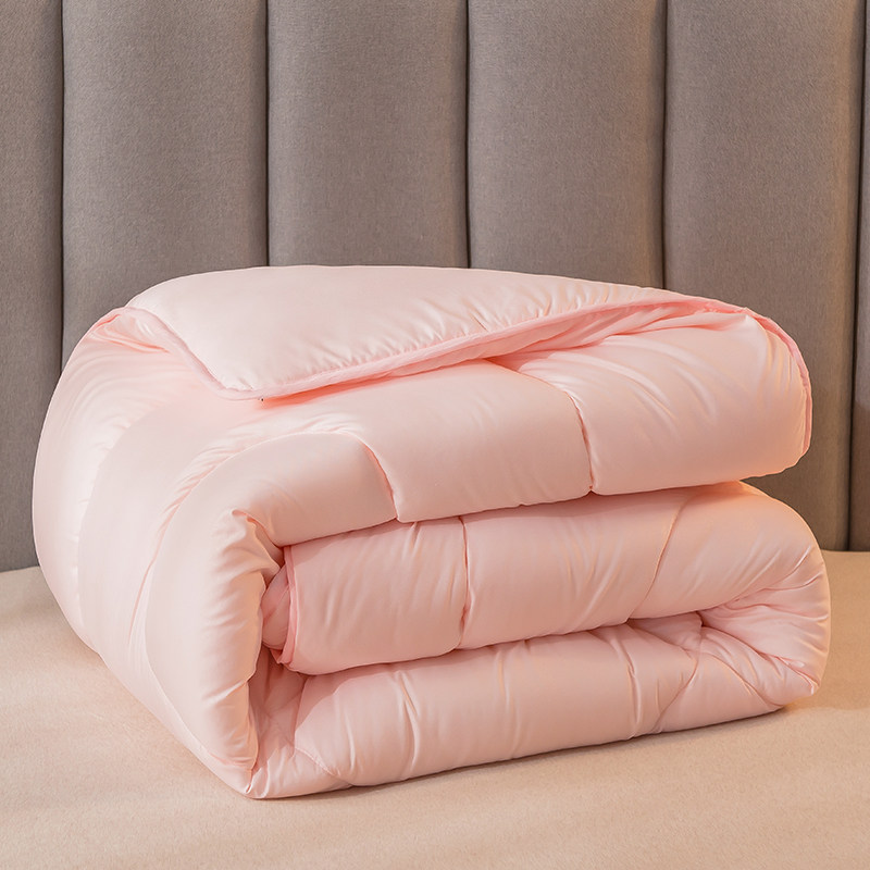 加厚保暖秋冬被子纯色棉被柔软太空学生宿舍化纤被