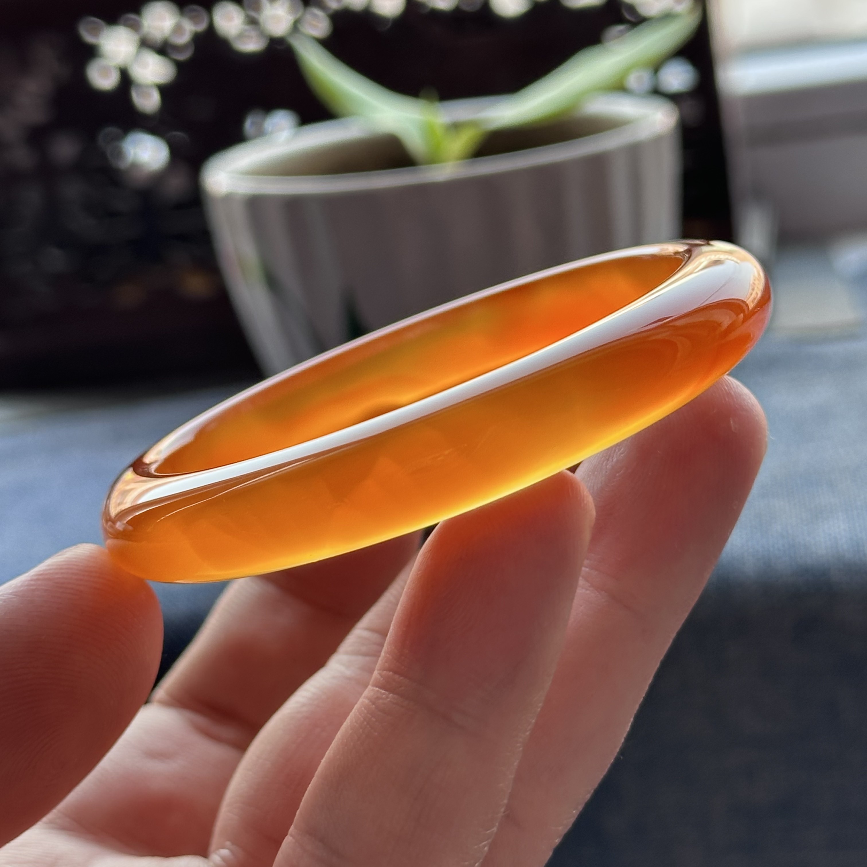 冰俏手镯玛瑙纹红鱼鳞臻阁高冰俏玉髓海洋马料手镯