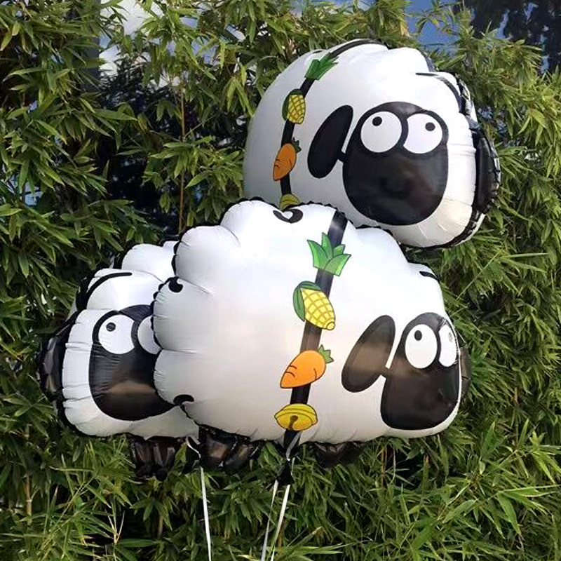 气球网红火爆款羊个羊儿童生日布置装饰抖音气球