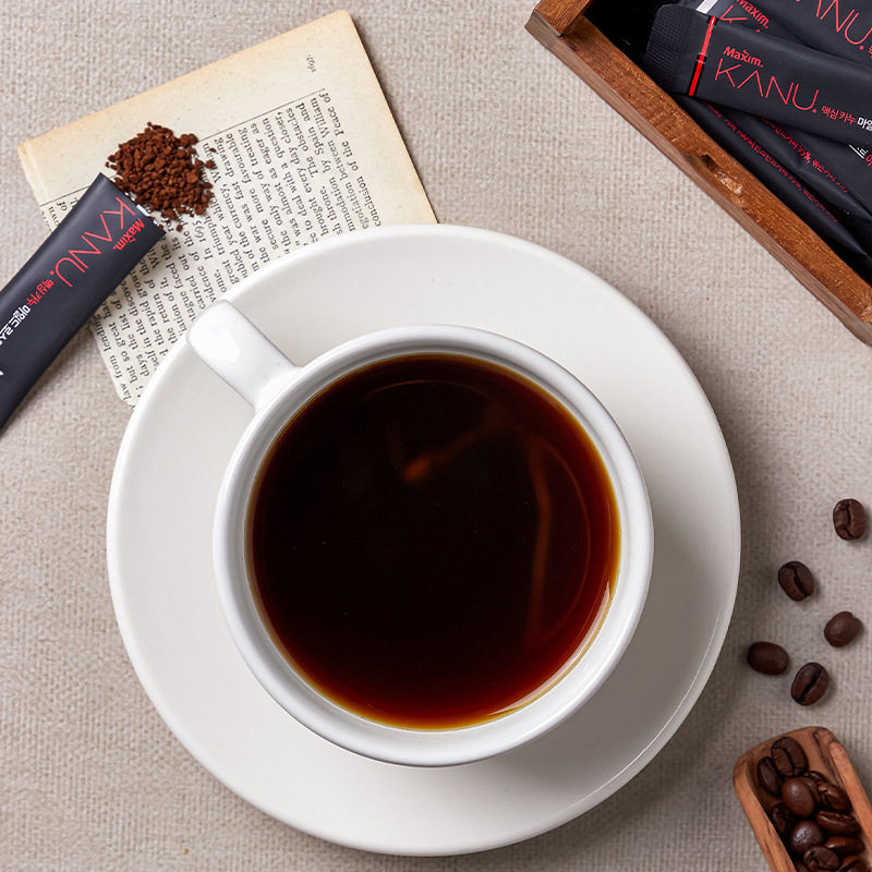 韩国进口maxim麦馨卡奴kanu美式速溶纯黑咖啡速溶咖啡