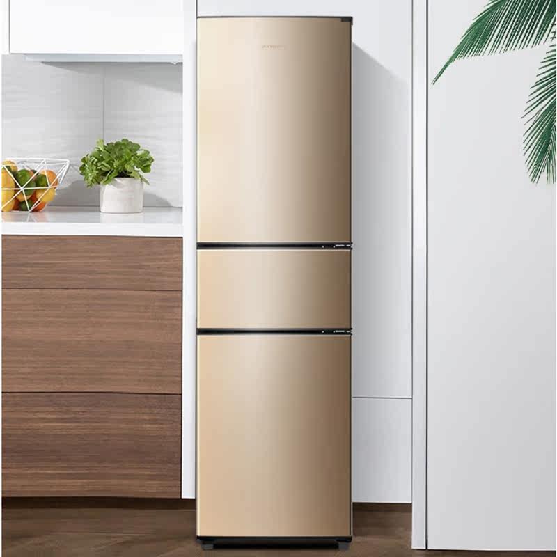 skyworth创维bcd228td家用节能三开门中型冰箱租房冷藏厨房冰箱