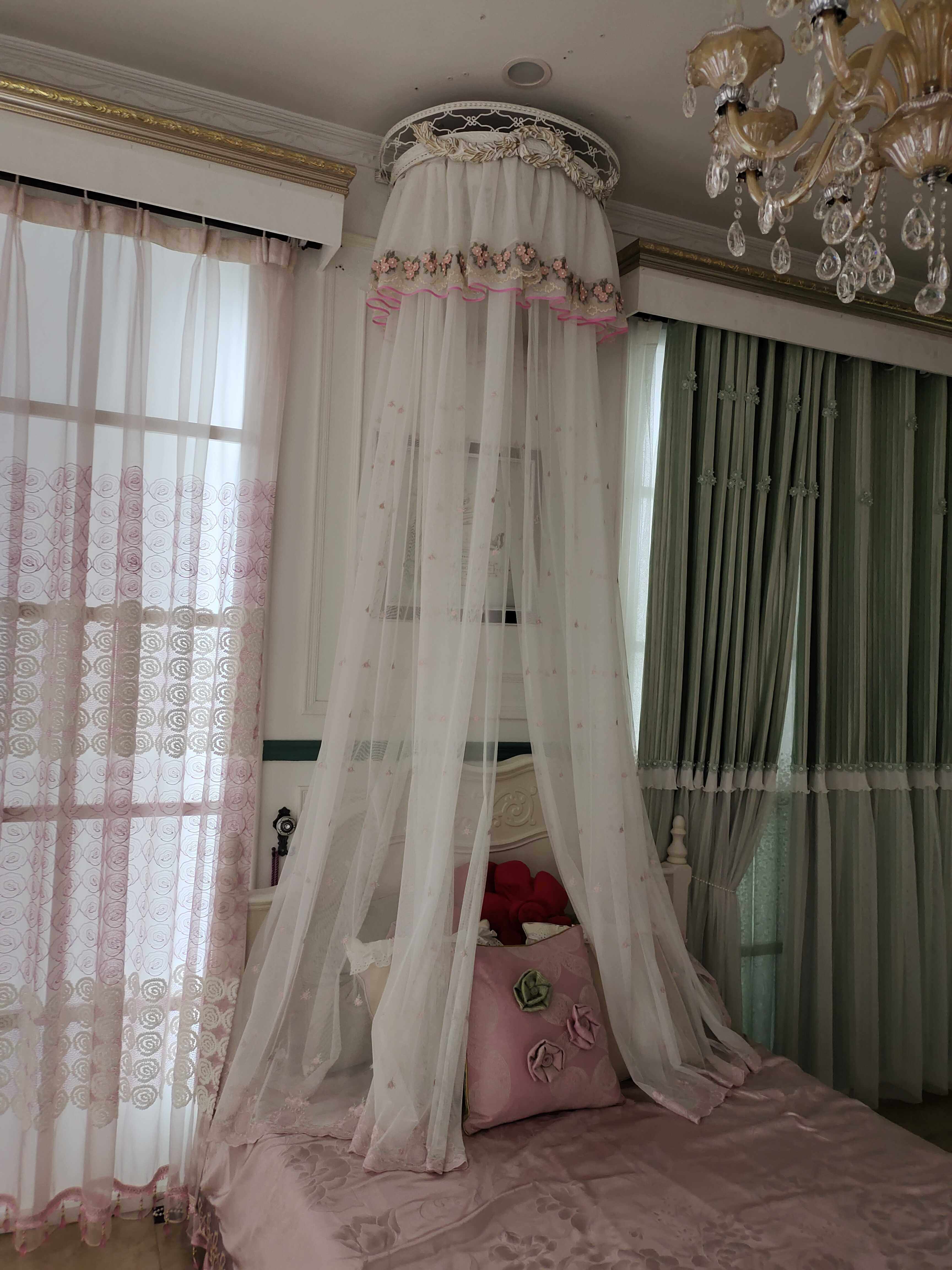 定制珍珠床幔酒店民宿床帘床幔