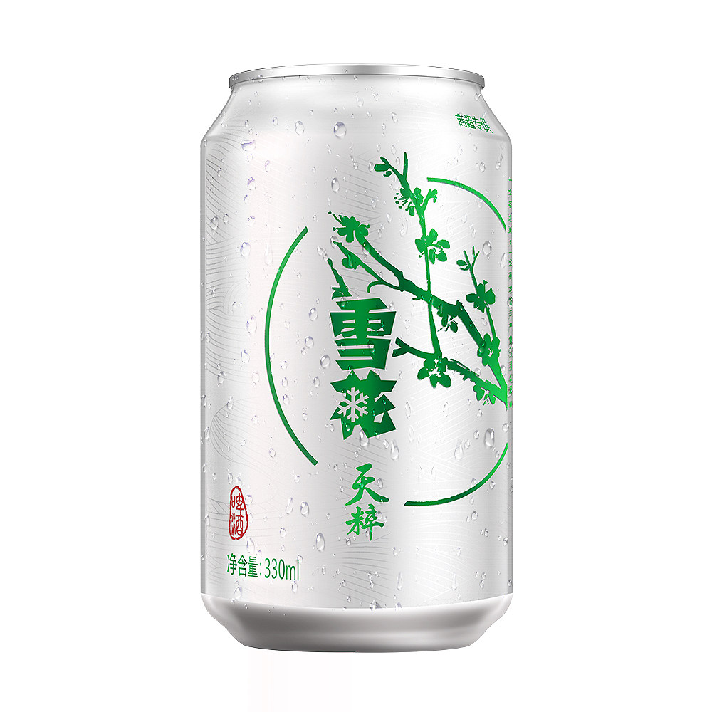 超市同款雪花啤酒天粹整箱瓶装330ml24罐清爽啤酒