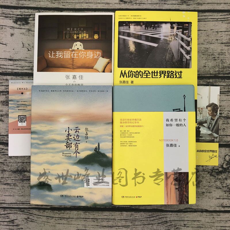 【正版】张嘉佳作品集全套共4册 从你的全世界路过 新版 我希望有个如