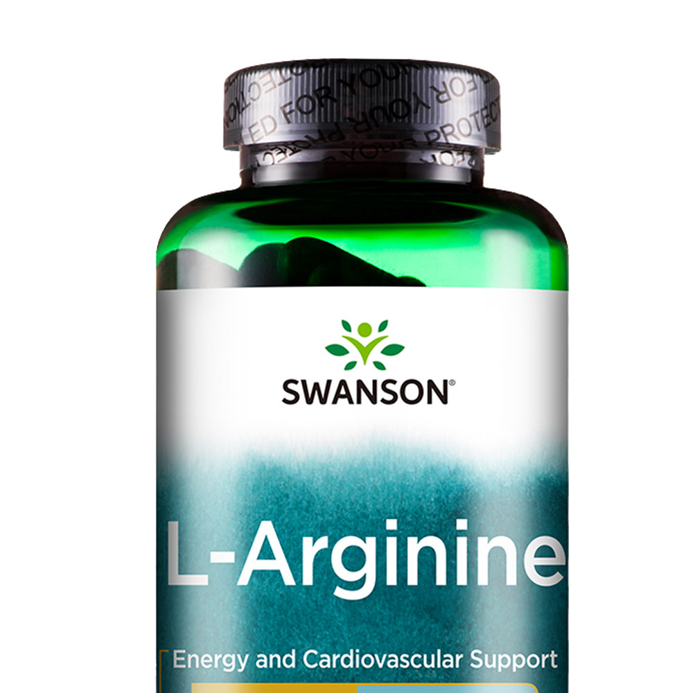 斯旺森精氨酸氮泵男性健身胶囊提高精子活力质量90粒原装左旋美国