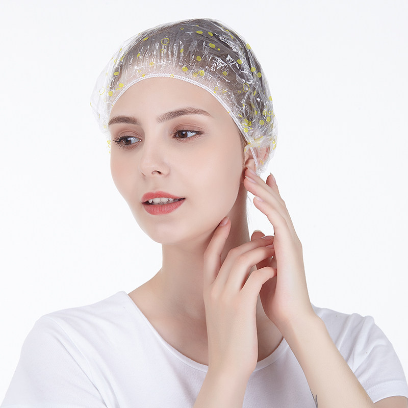 一次性浴帽防水洗澡加厚帽子美容院专用发膜焗油浴帽