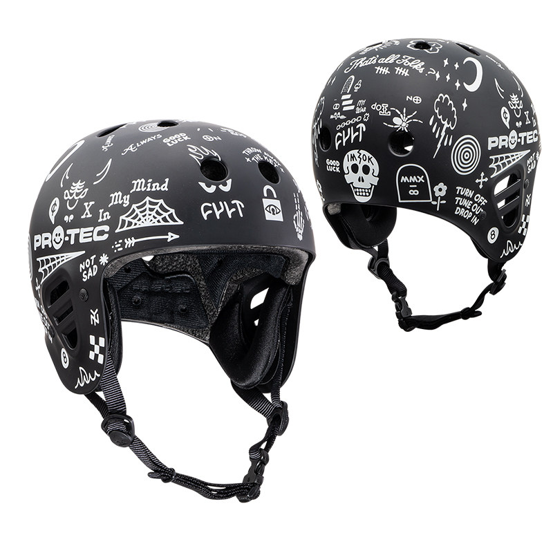 轮滑头盔柚子美国protec护耳滑雪雪地滑板速降头盔