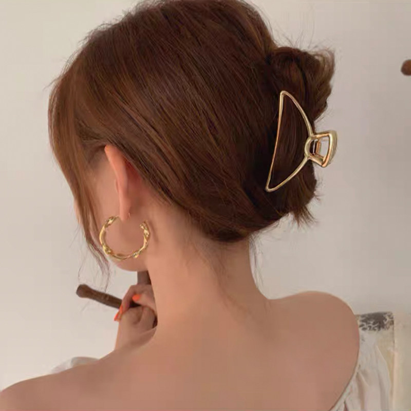 韩国ins金属盘发抓夹大号成人洗澡发卡后脑勺发饰