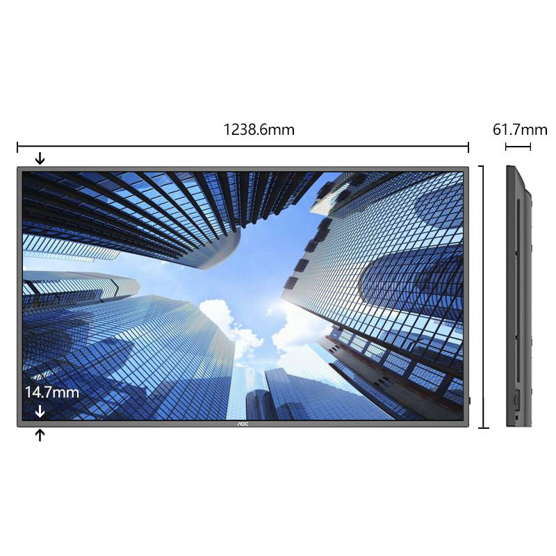 aoc数字标牌55x8广告机显示屏高清液晶电视壁挂横竖广告机