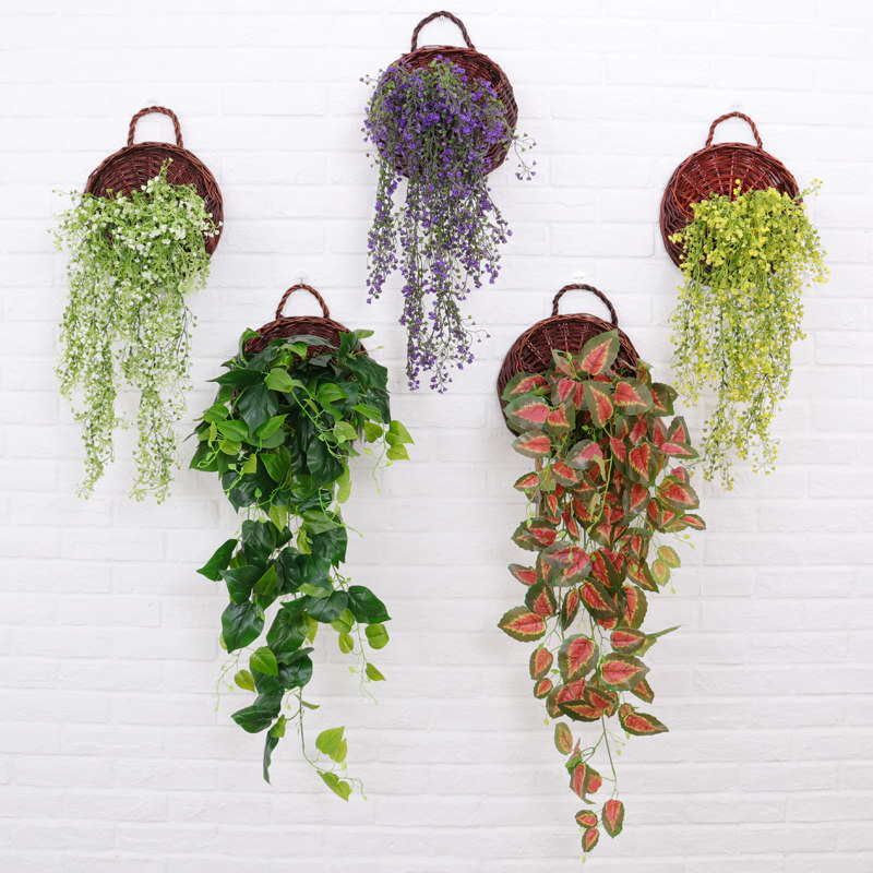 挂花假壁藤条装饰花藤室内塑料吊花仿真植物仿真花