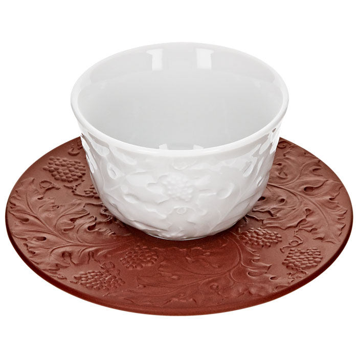 德国meissen梅森中式硬瓷细瓷茶具茶杯杯配碟礼盒茶杯