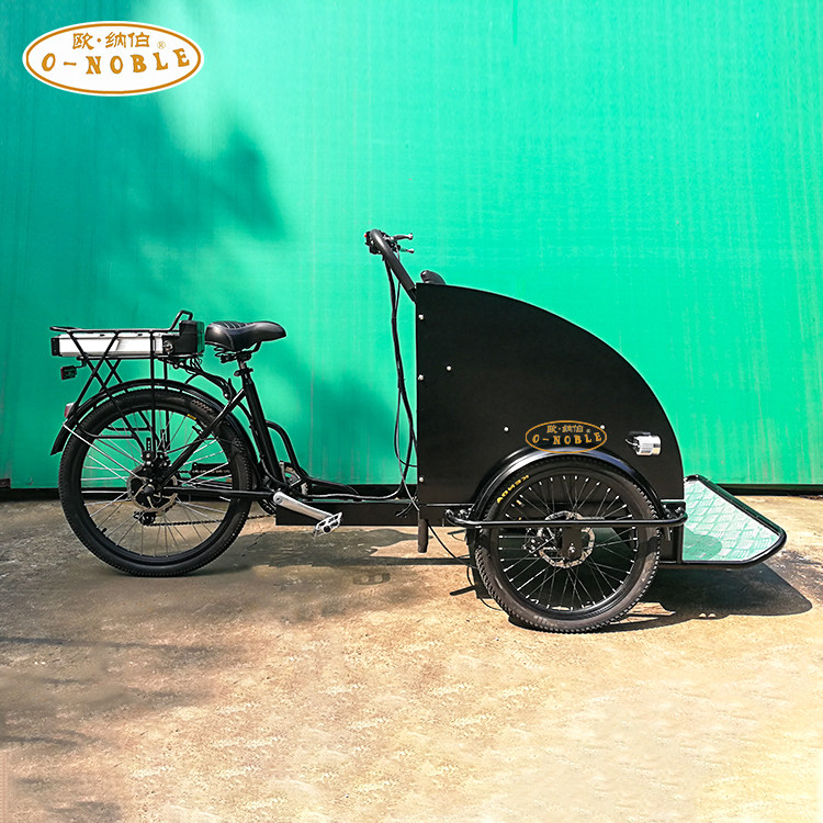 欧纳伯电动倒骑载人三轮车老年代步工具脚踏车小型三轮车