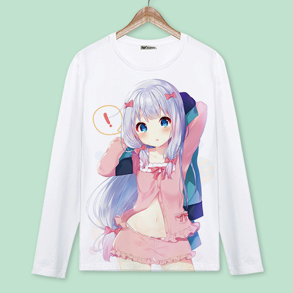 我的妹妹是黄漫老师 和泉纱雾 埃罗芒阿衣服 男女动漫周边长袖t恤