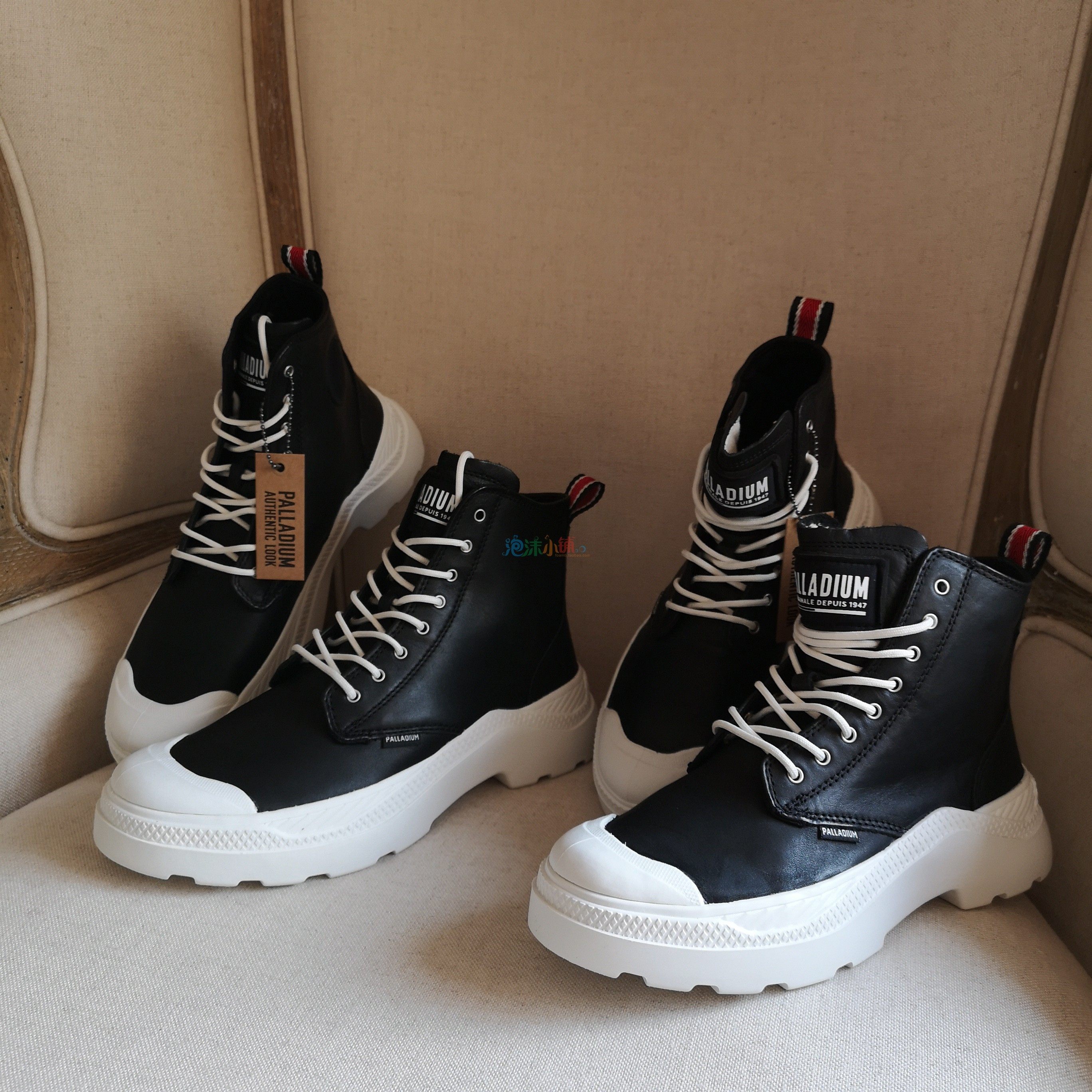 palladium帕拉丁正品现货男女女同真皮老爹潮高帮鞋单鞋