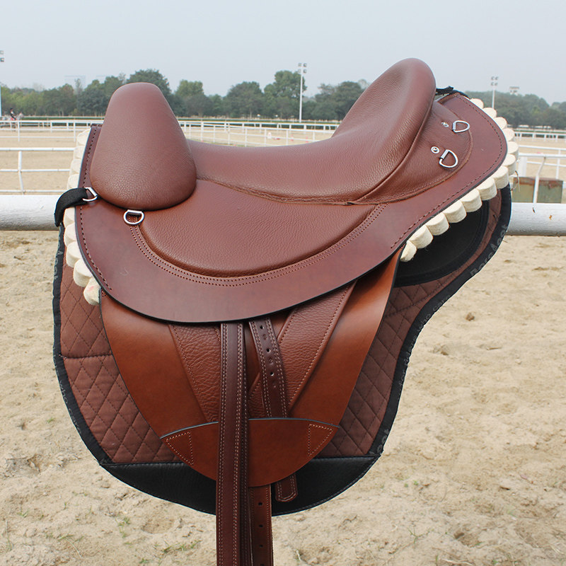 八尺龙马具用品 马鞍子耐力鞍骑马马鞍长途骑马耐力鞍骑乘马术鞍 - 爱