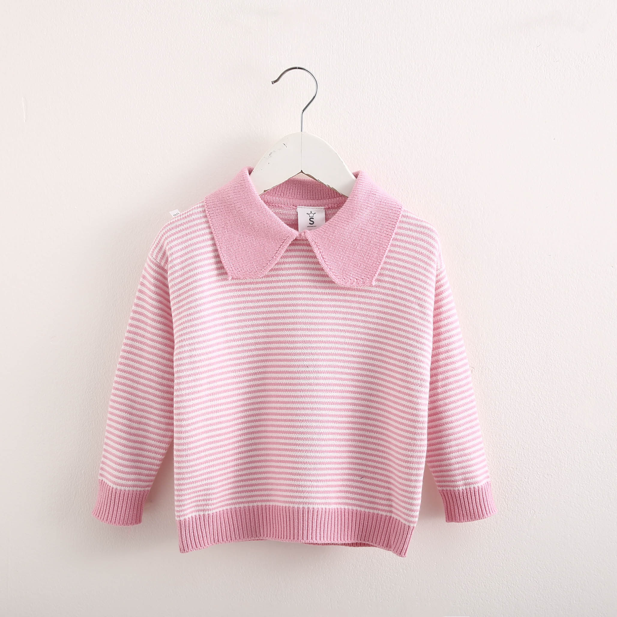 宝宝条纹毛衣2022春装新款女童童装儿童针织衫毛衣