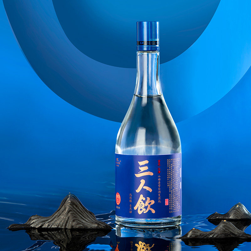 江小白500ml46度三人口粮粮食高粱国产香型清香白酒