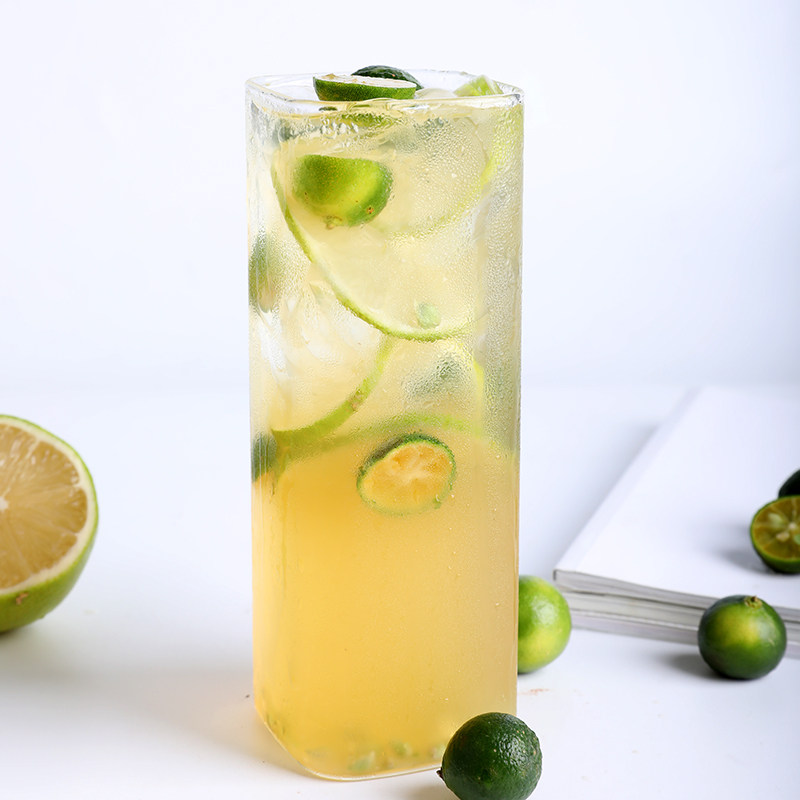 鲜活果汁柠檬汁含果肉840ml水吧奶茶饮品原料果味