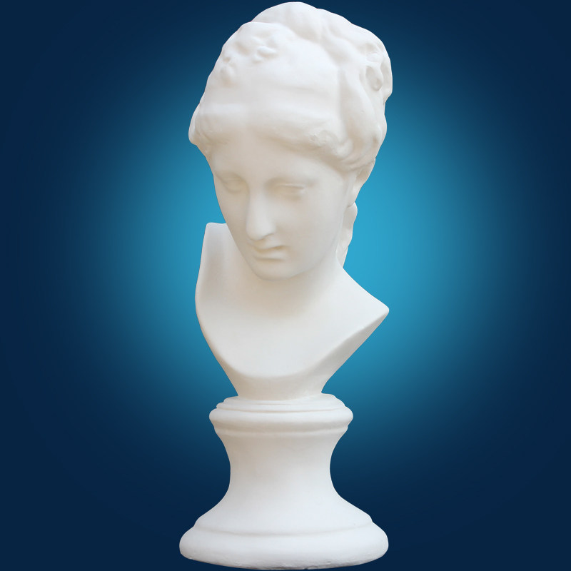 石膏h38cm维纳斯头像像人人像教具美术用品装饰雕塑石膏像