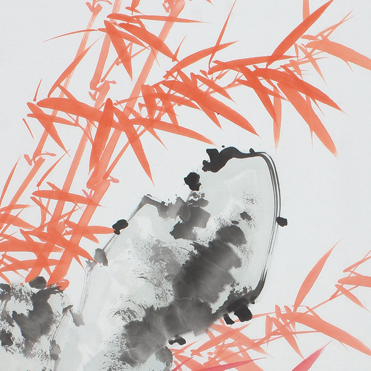 纯手绘画国画真迹写意花鸟竹子节节高名家水墨画国画