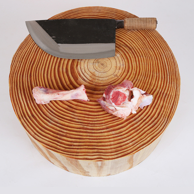 天然实木松木圆形松木砧板加厚菜墩剁骨板酒店厨房专用剁肉板菜板