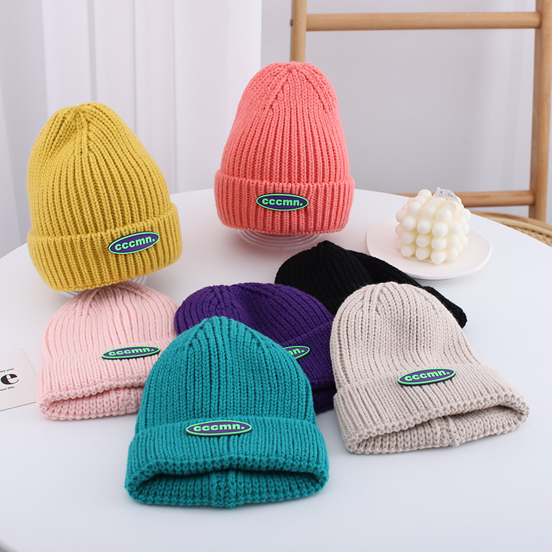 韩国儿童帽子秋冬女童针织宝宝中大童男男童帽子