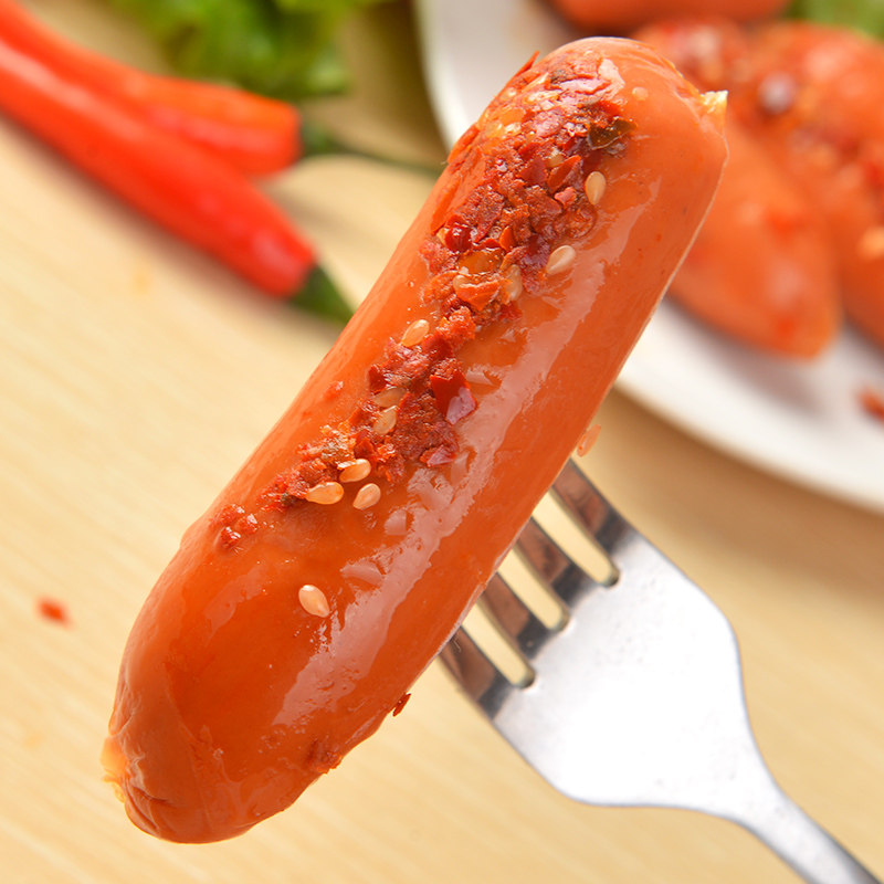 香肠零食金锣辣脆32g休闲办公小吃即食火腿肠包装即食肠类