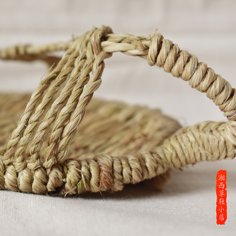 手工传统老式系带红军全麻草鞋男女麻编鞋夏其他凉鞋