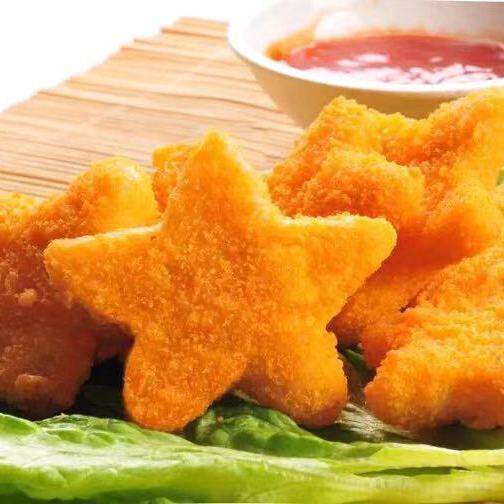 鸡块五星1000g速冻烧烤食材幸运油炸半成品小吃生鸡肉