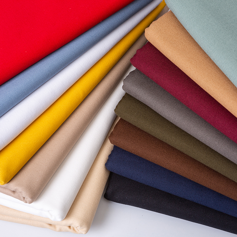 布料纯棉斜纹纯色棉布厚纱春秋工装海绵垫