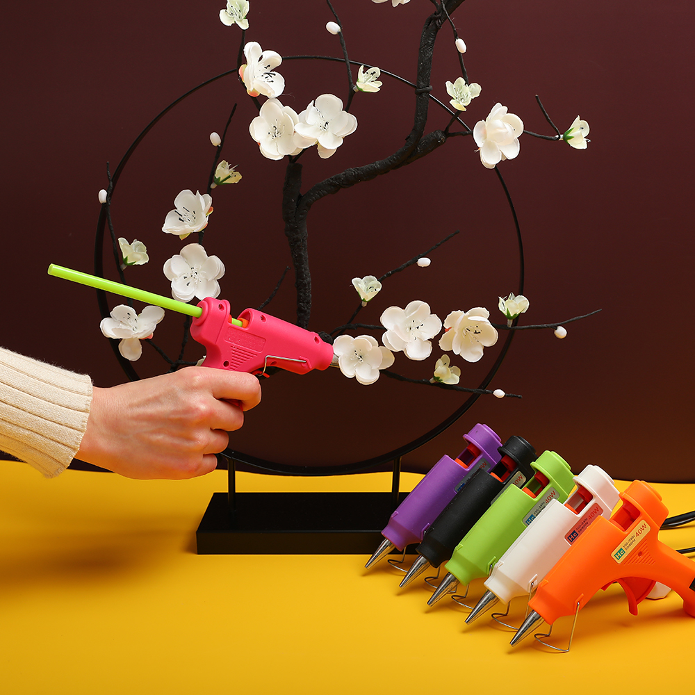 热熔胶枪手工家用热融胶抢高粘强力胶棒热熔胶棒7-11mm胶水热熔枪