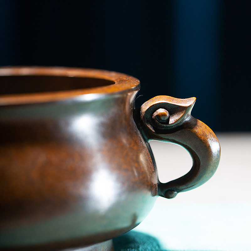 香炉朱炳仁新品首发凤鸟纯铜檀香香薰家用盘香摆件