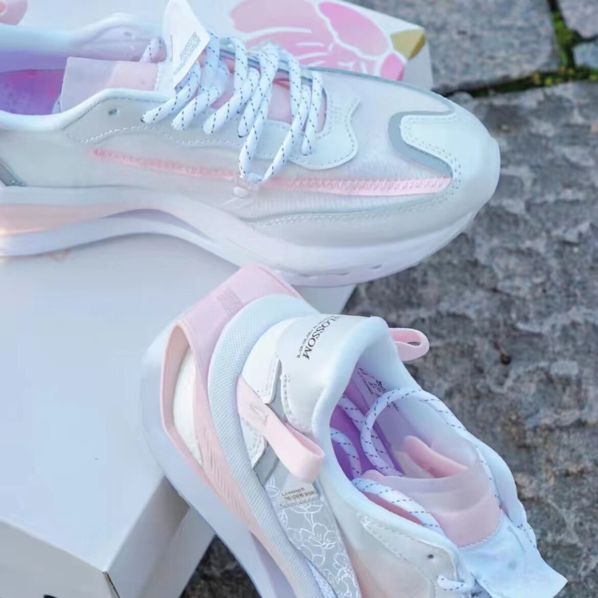 樱花lining李宁女鞋方圆premium限定定版运动运动休闲运动休闲鞋