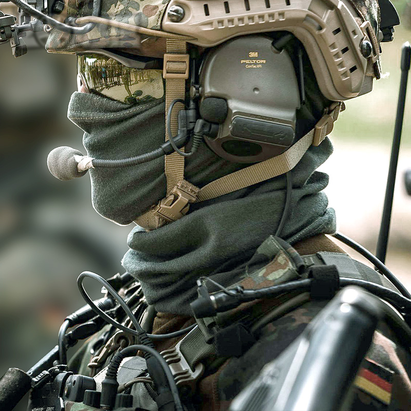 德军公发军版原品户外KSK阻燃脖套头套防尘套筒半脸围脖防寒面罩