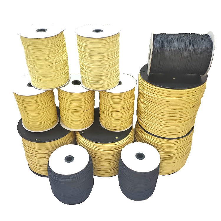 芳纶凯夫拉高温消防逃生防火火绳阻燃鞋带高强度绳子