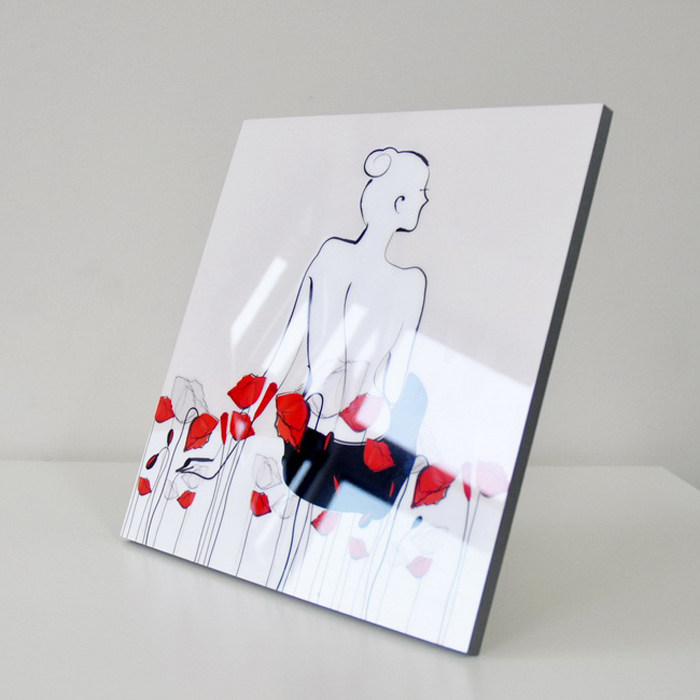 照片无边拉米水晶相框挂墙定制婚纱照放大摆件相框