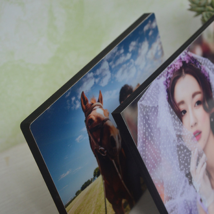 照片无边拉米摆台挂件画框婚纱水晶相框定制相框