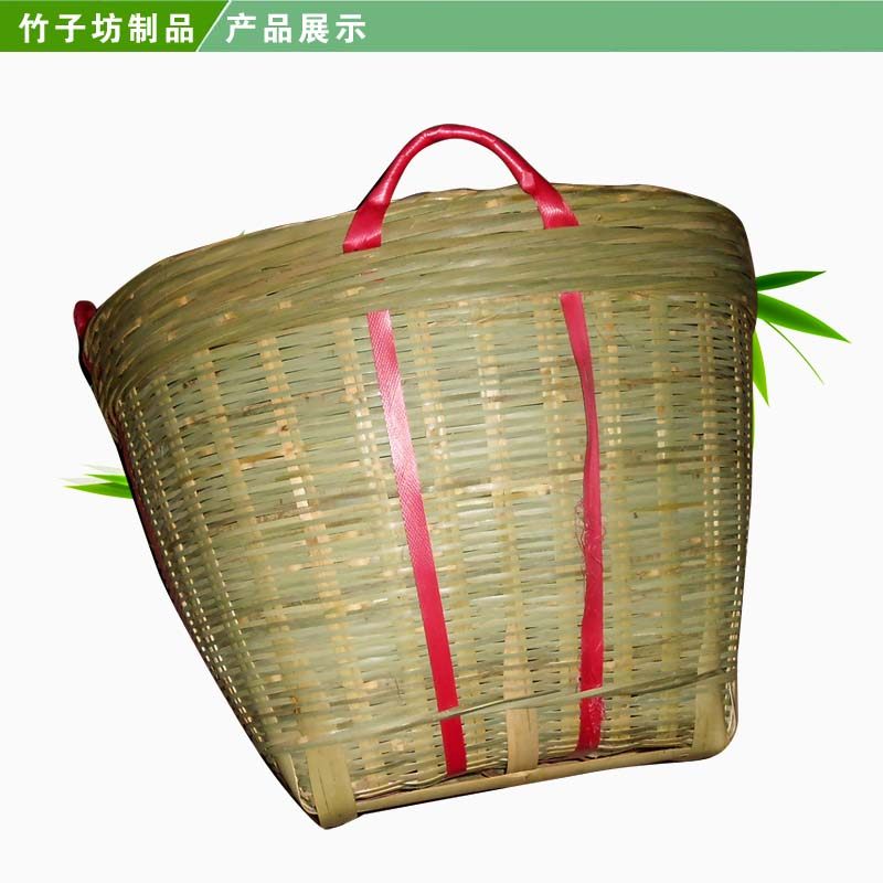 箩筐手工编织大号蔬果箩斗五金杂物竹筐收纳竹编