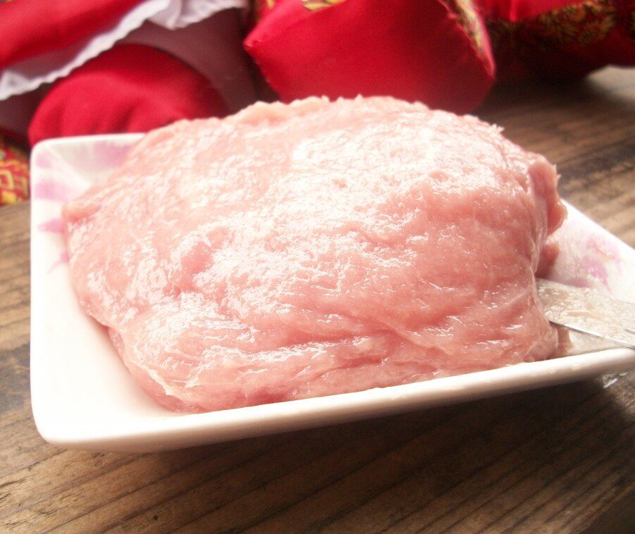 建阳水吉扁肉新鲜猪肉手工现打脆脆早上打下其它猪肉类